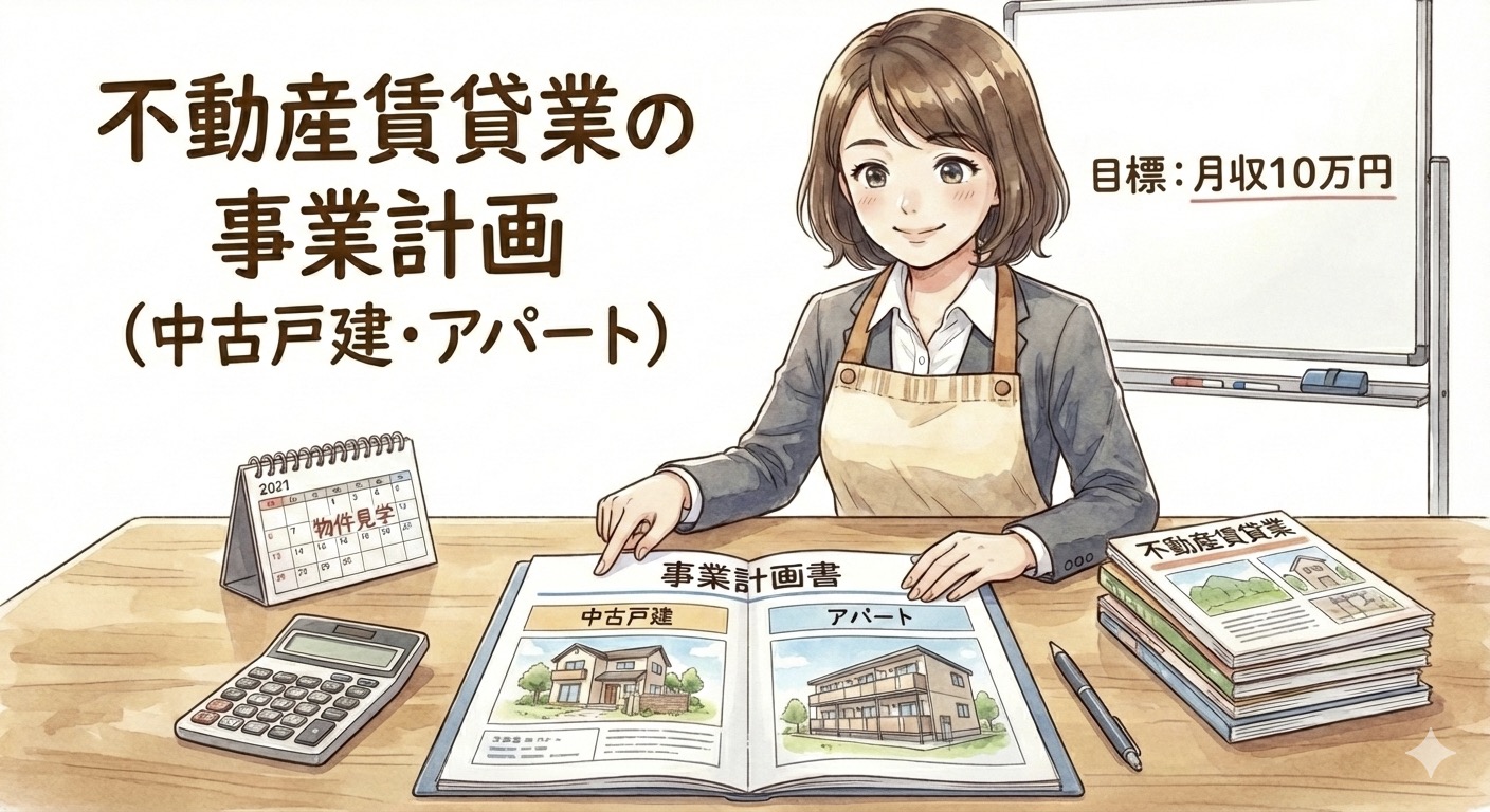 専業主婦の不動産賃貸業の事業計画
