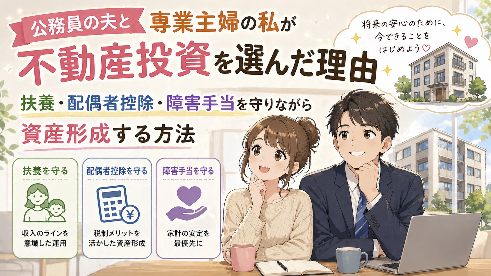 不動産投資を選んだ理由by公務員の夫&専業主婦