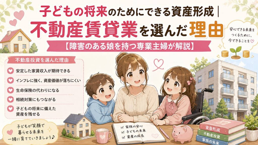 子どものための不動産賃貸業