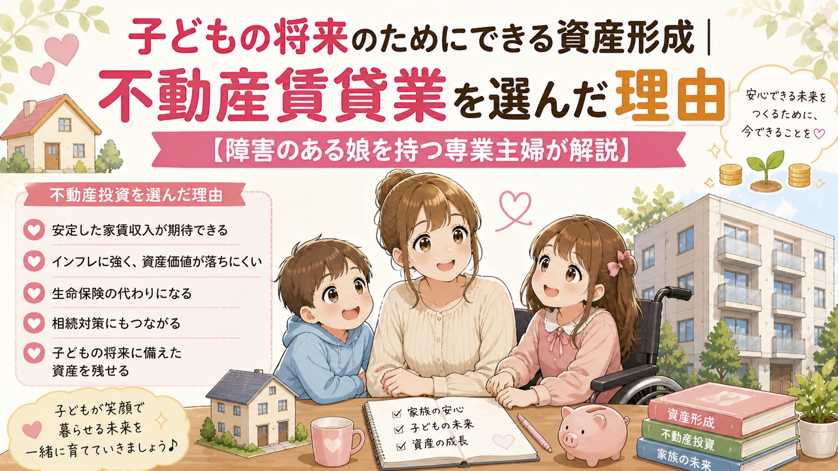 子どものための不動産賃貸業