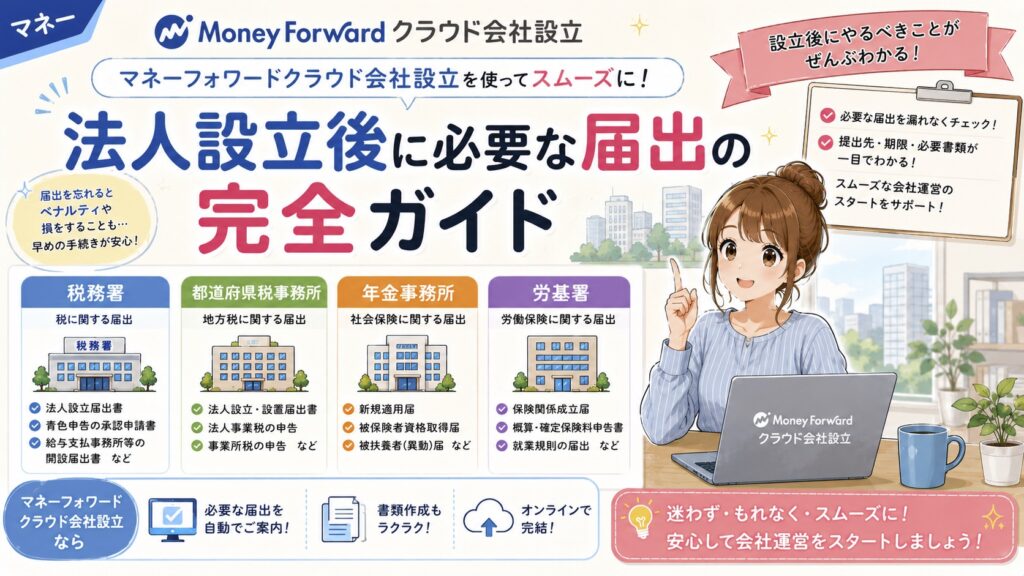 法人設立後の届出